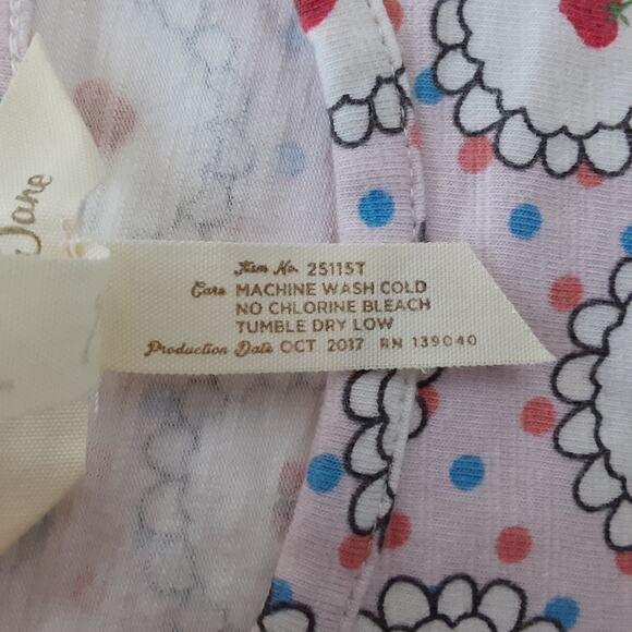 Matilda Jane Heartfelt Tunic Strawberry Smocked Peplum Long Sleeve Top Girls 4 - Picture 8 of 11